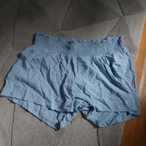 Like new Motherhood maternity size medium blue textured shorts